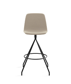 Барный стул Maarten Swivel Bar Stool Base пластиковая высокая спинка 