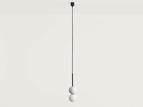 Подвесной светильник Dalt черный металл - белый мрамор