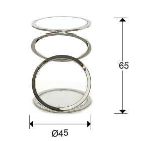 Столик приставной Aros Ø45 сталь