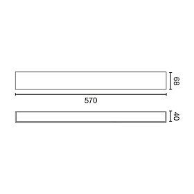 Бра Via EVO 570 25W 3000K черный DALI