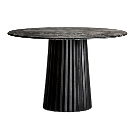 Обеденный стол из дерева Plisse черный