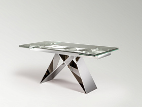 Раздвижной обеденный стол Mika 160/220 см сталь