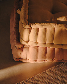 Besalu Напольная подушка 100% коричневый хлопок 60 x 60 см
