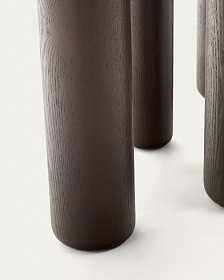 Mailen Овальный стол из ясеневого шпона с темной отделкой Ø 220 x 105 см