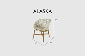 Обеденный стул Alaska NATURAL TEAK