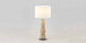 Настольная лампа Lusa хромированный металл, белый абажур 801011/41
