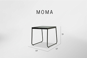 Стол приставной Moma CARBON