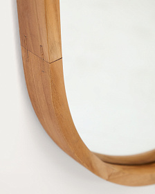 Magda Зеркало из массива тикового дерева с натуральной отделкой Ø 45 x 95 см