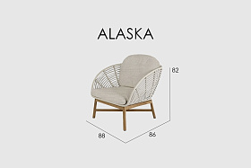 Кресло Alaska NATURAL TEAK