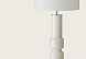 Настольная лампа Lusa латунный металл, белый абажур 801011/41