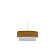 Bianella Подвесной светильник из хлопка и вельвета горчичного цвета, Ø 40 см