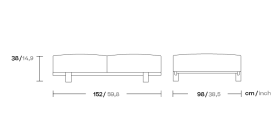 Банкетка Molo 2-seater