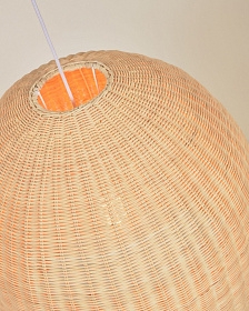 Потолочный плафон из ротанга Druciana с натуральной отделкой Ø 60 см