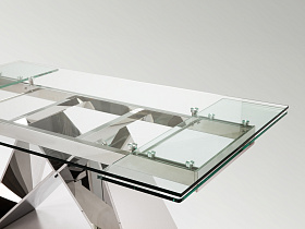 Раздвижной обеденный стол Mika 160/220 см сталь