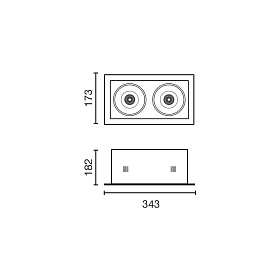 Черный светильник Colin-2  CRI95 48-72W 4000K 20°