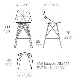 Барный стул Faz