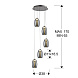 Подвесной светильник Nebula LED 5L хром