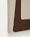 Salmi Абстрактная картина на льне бежевого и коричневого цвета 100 х 70 см