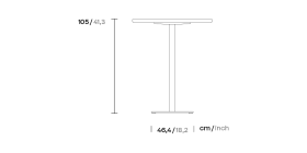 Барный столик Net 80х80 тик KS6800600