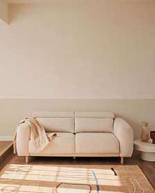 Singa 3-местный диван белый 215 см