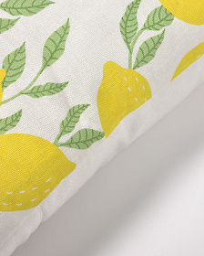 Чехол для подушки Etel 100% хлопок с лимонами и листьями 45 x 45 cm