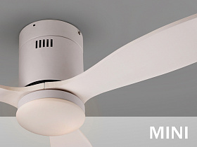 Siroco MINI Потолочный вентилятор с освещением DIMABLE белый