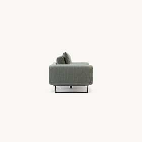 2-х местный диван Aniston на ножках из текстурированной стали