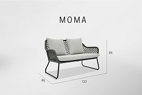 Диван двухместный Moma ANTHRACITE