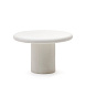 Круглый стол Addaia из белого цемента Ø120 см