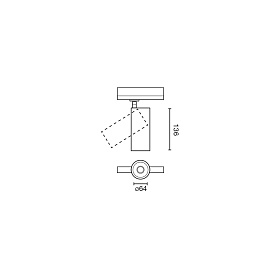 FOST Трековый светильник Ш64 28W черный 25° 3000K CRI90 TRIAC