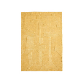 Maie Ковер горчичного цвета из шерсти и вискозы 160 x 230 см