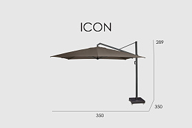 Зонт Icon ANTHRACITE - MANHATTAN зонт 350x350