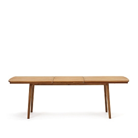Thianna Раскладной уличный стол из массива акации 180 (240) x 90 см