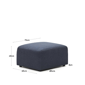 Neom Подставка для ног синего цвета 75 x 64 см