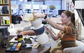 Лампа Metric: уникальная ручная роспись лампы Aromas del Campo от архитектора Екатерины Угрюмовой