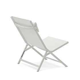 Canutells Складное кресло из алюминия со светло-серой отделкой