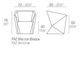 Кресло с подлокотниками Faz