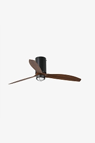 Потолочный вентилятор Mini Tube Fan мат. белый/деревянный