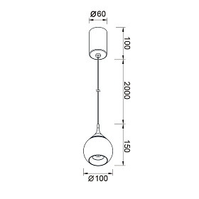 Подвесной светильник DROP 8891