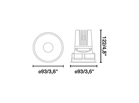 Трековый фонарь Cylinder белый LED 23,5W 4000K