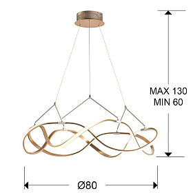 Подвесной светильник Molly 80Ø  розовое золото