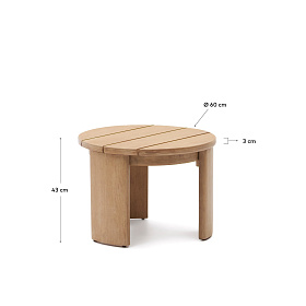 Приставной столик Xoriguer из массива эвкалипта Ø64,5 см