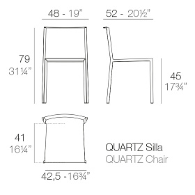 Стул Quartz без подлокотников