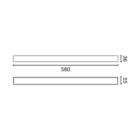 Встраиваемый светильник Via EVO 580 25W 3000K белый DALI PRISM.