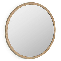 Круглое зеркало Alum из массива минди 100 см