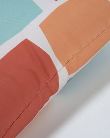 Чехол для подушки Calantina разноцветный с квадратами 45x45 см