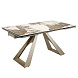 Раздвижной обеденный стол 1117/MC22052DT-MARMOL из керамики в мраморной отделке и стали