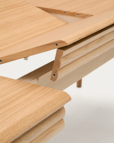 Раздвижной стол Lenon из натурального массива дуба и шпона 160(240)x90