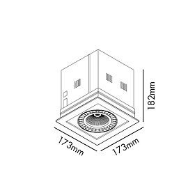 Colin-1 встраиваемый светильник черный CRI95 24-36W 2700K 20°