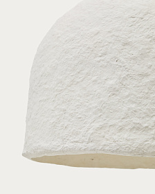 Подвесной светильник Sineu белый из папье-маше Ø 34,5 см